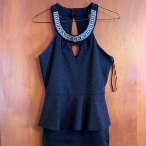 Black Peplum Dress